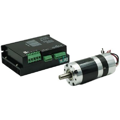 Motor adaptado sin cepillo de 56JBX DC24v 20-100W con la caja de cambios planetaria para el equipo del control de la precisión