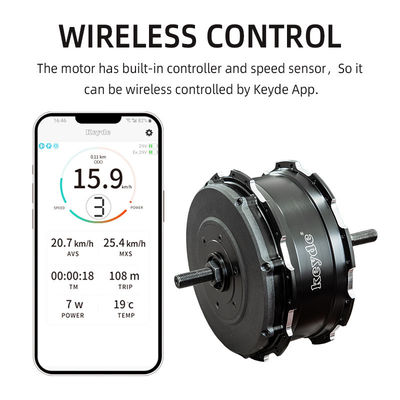 Motor de corriente continua sin escobillas 100W-500W Sensor de par Plegable Motor de centro de la bicicleta
